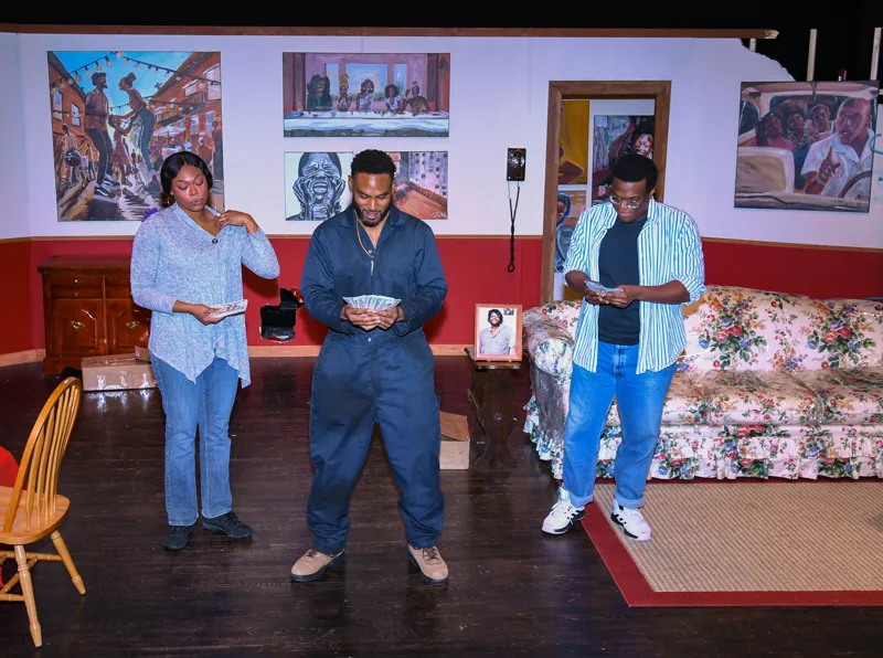 An ensemble moment during the performance.