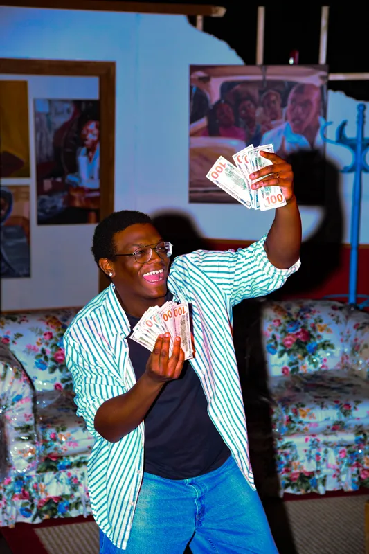 A lively moment from the production.