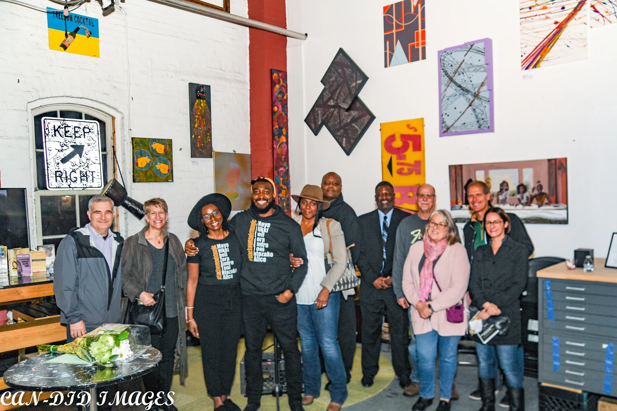 The group together in the gallery.