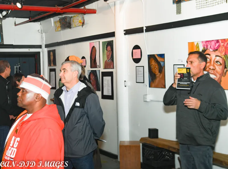 Guests listening in the gallery.
